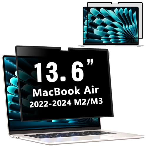 Removable Privacy Screen MacBook Air 13.6 & 13 inch 2022-2026 (M2,M3,M4,M5) - size: MacBook Air 13.6 in