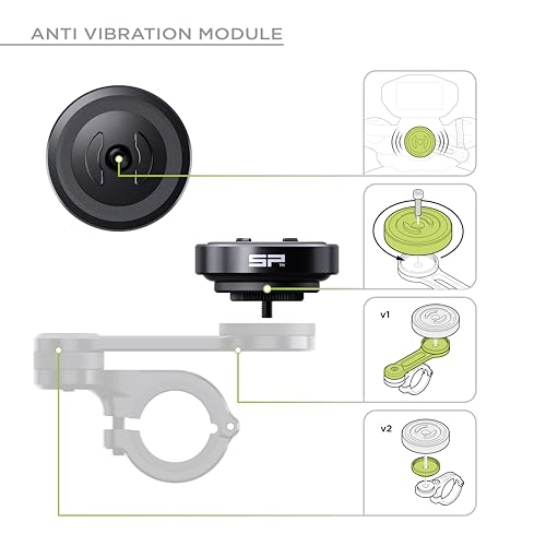 SP CONNECT Moto Bundle II AVM Xtreme | SPC+ |Compatible with iPhone 16 Plus | Phone Mount for Motorcycle | Motorcycle Phone Holder | Handlebars - style: for iPhone 16 Plus