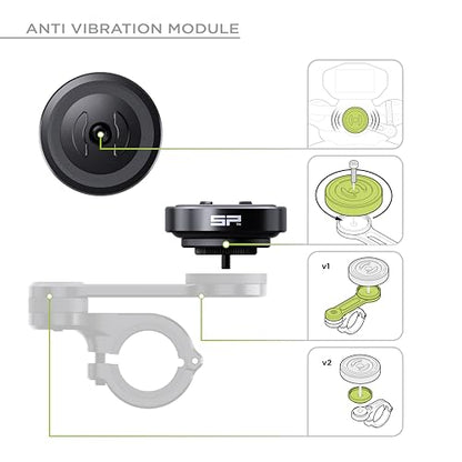 SP CONNECT Moto Bundle II AVM Xtreme | SPC+ |Compatible with iPhone 16 Plus | Phone Mount for Motorcycle | Motorcycle Phone Holder | Handlebars - style: for iPhone 16 Plus