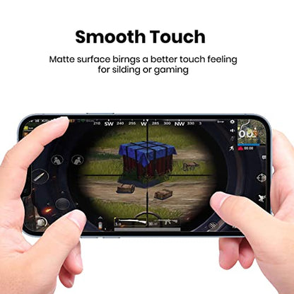 Matte Privacy Plastic Screen Protector Designed for iPhone 13 (6.1") 2 Pack + Camera lens Protector 1 Pack, 2 Way Anti Spy Anti Glare Anti Fingerprint Film and Tempered Glass Camera Cover for Apple 13