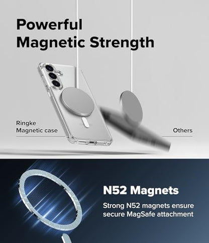 Ringke for Samsung Galaxy S26 Plus Case [Fusion Magnetic Matte Clear] | Compatible with MagSafe, Oil & Dirt Resistant, Anti-Fingerprint Technology Prevents Oily Smudges, Feels Velvety Soft - size: Galaxy S26 Plus