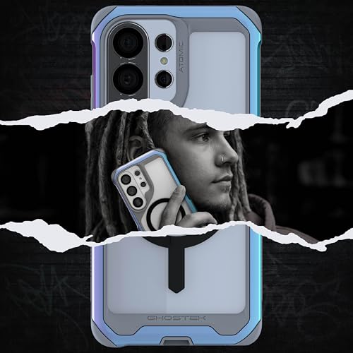 Ghostek Atomic Slim S26 Ultra MagSafe Case, Magnetic Clear Iridescent Metal Phone Cover Compatible with 2026 Samsung Galaxy S26Ultra (6.9") (Prismatic) - color: Prismatic, size: Galaxy S26 Ultra