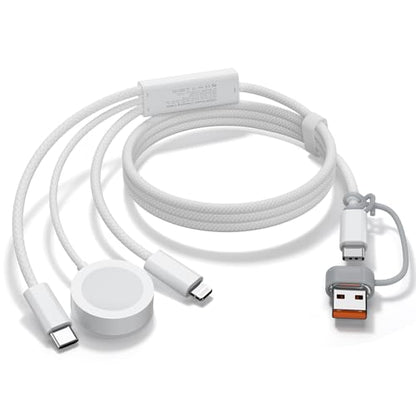 60W 3 in 1 Multi Chargers Cable for Apple Watch Fast Charging, Travel Essentials iWatch Charger Cord 5FT for iWatch Series Ultra 3/2/SE 3/11/10/9/8/7/6/5/4/iPhone17 15 16 Pro Max/14/13/12/11