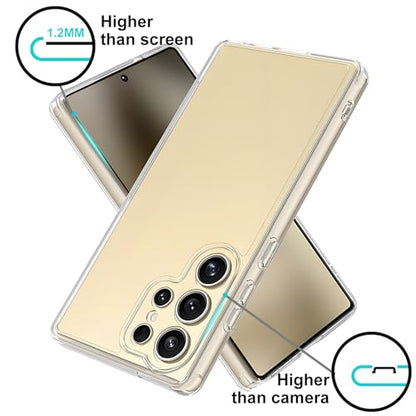 TENOC Phone Case for Samsung Galaxy S25 Ultra, Clear Case Anti-Yellowing Protective Bumper Hard Back Cover - color: Clear Anti-Yellowing, size: S25 Ultra