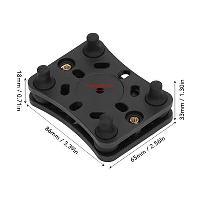 Qiilu Vibration Dampening Motorcycle Phone Mount, Bike Phone Holder Motorcycle Mobile Phone Holder Shock Absorber Phone Bracket Buffer Black for Motorcycle Bike ATV UTV