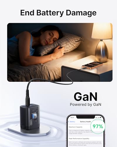 INIU USB C Charger, 30W PD QC 3.0 Dual Port Type C Fast Charging Compact Charger Block with Foldable Plug for iPhone 17 16 15 Pro Max Samsung S24 S23 Note 20 iPad Pro Google AirPods etc