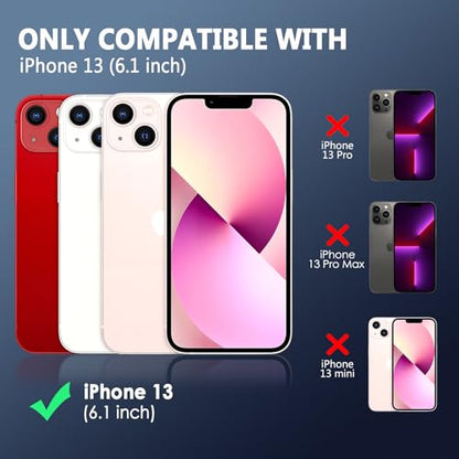 FanTEK Phone Case Compatible with iPhone 13 Case, Anti-Scratch & Fingerprint Phone Case Protective Cover, Matte Black - size: iPhone 13