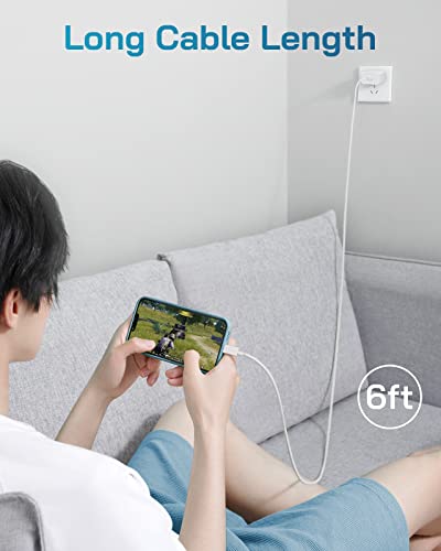 CXX 20W Fast Charger for iPhone 14/13/12 [3-Pack, MFi Certified] - color: White, size: 6FT