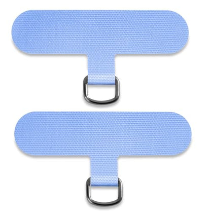 TACOMEGE Phone Tether Tab for iPhone, Cell Phone Lanyard Patch, Phone Strap Replacement Part for All Full Phone Cases (Blue) - color: Blue