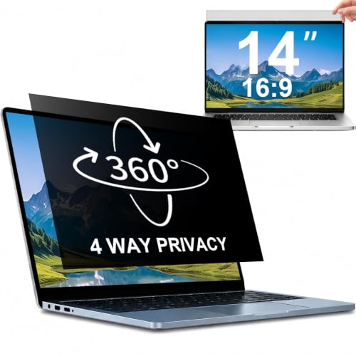 STARY 360° Laptop Privacy Screen Protector 14 inch 16:9 Ratio (1920×1080) - size: 14 inch 16:9