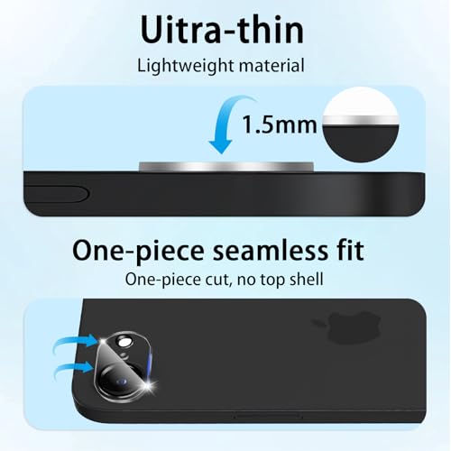 (3 Pack) Camera Lens Protector for iPhone 17e / iPhone 16e, Anti Scratch, Bubble Free,Tempered Glass Screen Protecto - color: Clear