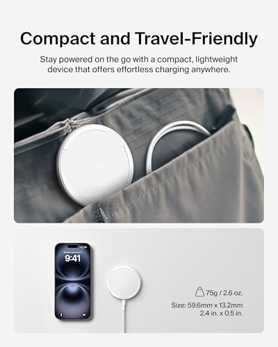 Belkin 15W Wireless Charging Pad, Qi Charger with Power Adapter - color: White