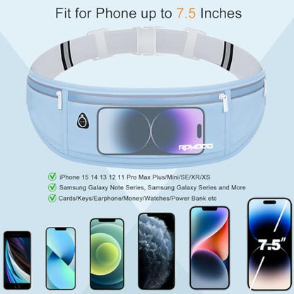 Fanny Pack for Men, Slim Running Belts Waist Pack for Women, Blue - color: 03-Blue