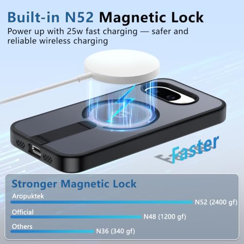 for Pixel-10A Case Strong Magnetic Compatible with MagSafe, Black - color: Black, size: Pixel 10A 6.3"