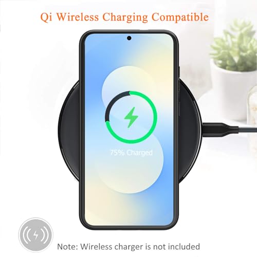 Wireless Charging Case for Galaxy S25 FE, Upgraded 12000mAh Rechargeable Portable Charging Case Compatible with Galaxy S25 FE (6.7 inch) with Carplay Extended Battery Pack Charger Case (Black) - size: Galaxy S25 FE