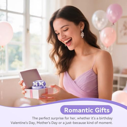 Kinglucky ClipFree Open-Ear Headphones, Butterfly-Inspired Ear-Cuff Design, Stylish & Comfortable Clip-On Ear Buds, Wireless Earbuds for Women, Long Battery Life, Great for Gifting - Purple - color: Purple
