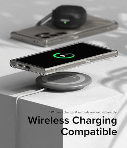 Ringke for Samsung Galaxy S24 Ultra Case [Fusion Matte Clear] | Oil & Dirt Resistant, Anti-Fingerprint Technology Prevents Oily Smudges, Frosted Coating Feels Velvety Soft - size: Galaxy S24 Ultra