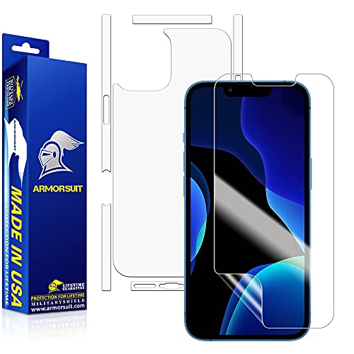 ArmorSuit MilitaryShield Full Body Skin Film + Screen Protector Designed for iPhone 13 Pro [6.1" Display] HD Clear Film (Not for iPhone 13)