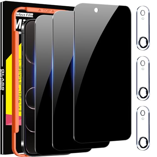 Milomdoi Privacy Screen Protector for iPhone Air, Tempered Glass - color: Dark