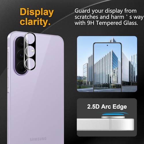 3 Pack Camera Lens Protector for Samsung Galaxy A57/A37 5G - size: Galaxy A57/A37