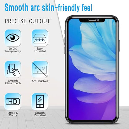 Slanku Privacy Screen Protector for iPhone 11 Pro/10/XS/X Tempered Glass - size: 11 Pro/10/XS/X