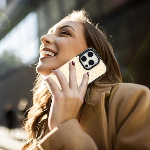 HAOPINSH for iPhone 16 Pro Wallet Case with Card Holder, Cream-Coloured Leopard Pattern Back Flip Folio PU Leather Kickstand Card Slots Case for Women Girls, Double Magnetic Clasp Shockproof 6.3" - color: Cream-coloured Leopard