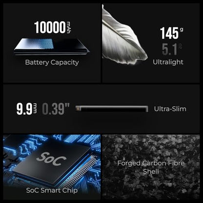 FLEXTAILGEAR 10000mAh Power Bank, Outdoor Portable Power Bank - size: 10000mAh-0.39in