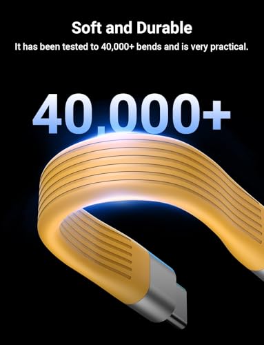 VAFOTON PD 240W Short USB C Cable/USB 4.0 USB C Short Cable/40Gbps Transfer - color: Yellow