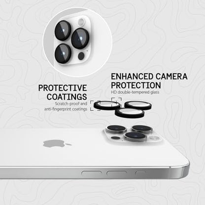 Pelican iPhone 15 Pro Max/iPhone 15 Pro Camera Lens Protector - Black - size: iPhone 15 Pro / iPhone 15 Pro Max