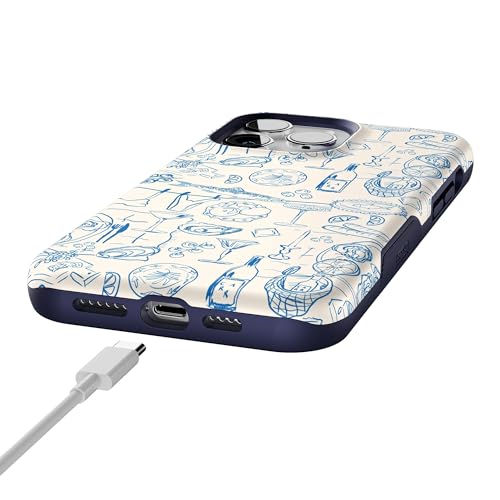Casely iPhone 14 Pro Max Case | Dolce Vita | Amalfi Aperitivo | Bold Protective Design | Compatible with MagSafe - color: Dolce Vita | Amalfi Aperitivo