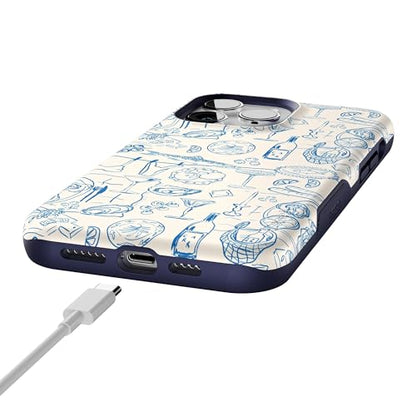 Casely iPhone 14 Pro Max Case | Dolce Vita | Amalfi Aperitivo | Bold Protective Design | Compatible with MagSafe - color: Dolce Vita | Amalfi Aperitivo