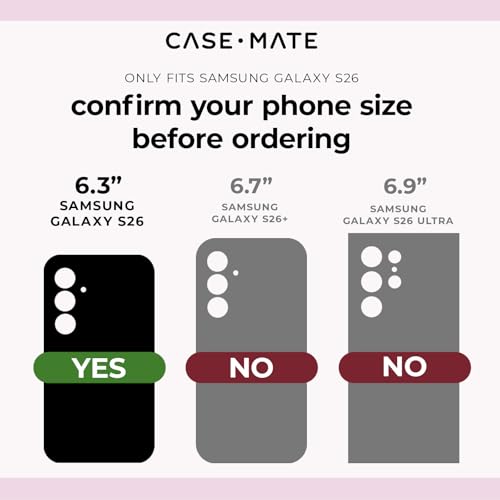Case-Mate Samsung Galaxy S26 Camera Lens Protector - Black - color: Black, size: Samsung Galaxy S26