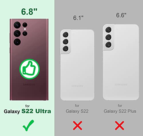 Shields Up for Samsung Galaxy S22 Ultra Case with Card Holder Stand, Clear - color: Clear, size: Galaxy S22 Ultra