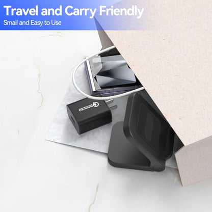 Geyo 15W Fast Wireless Charger Stand for Samsung Galaxy Z Flip 8, Non-Fold
