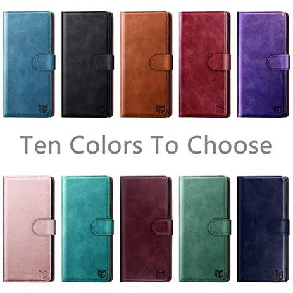 SUANPOT for Motorola Moto G Power 5G 2024 6.7" Wallet case with RFID Blocking Credit Card Holder,Flip Book PU Leather Protective Cover Women Men for Power 5G 2024 Phone case Rose Gold - color: Rose Gold