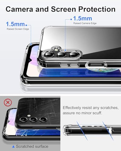 HOOMIL Case for Samsung Galaxy A14, Non-Yellowing, Drop Protection, Anti-Scratch Transparent Hard Back Phone Cover - Crystal Clear - color: Clear, size: A14 4G/5G