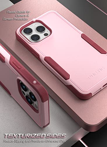 Poetic Neon Case Compatible with iPhone 14 Pro Max 6.7", Dual Layer Rugged Slim Shockproof Drop Protection, Light Pink - color: Light Pink, size: iPhone 14 Pro Max