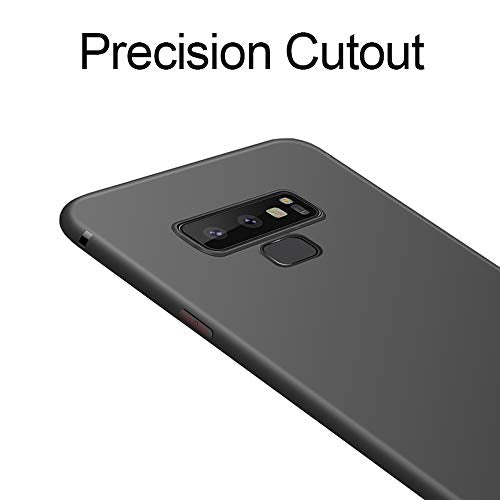 Galaxy Note 9 Phone Case,Slim Thin Soft Flexible TPU Rubber Gel Skin Silicone Lightweight Anti-Scratch Shockproof Protective Cases Cover for Samsung Galaxy Note 9,Matte Black - color: Black