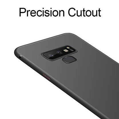 Galaxy Note 9 Phone Case,Slim Thin Soft Flexible TPU Rubber Gel Skin Silicone Lightweight Anti-Scratch Shockproof Protective Cases Cover for Samsung Galaxy Note 9,Matte Black - color: Black