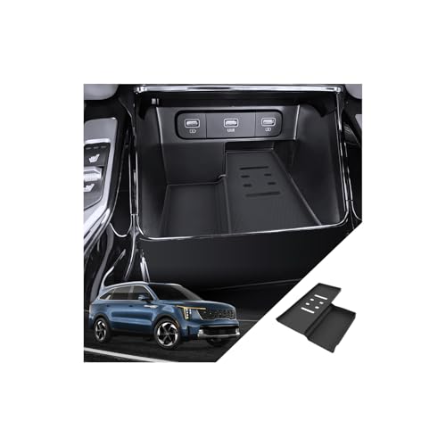 for Sorento Wireless Charger Silicone Pad Mat 2021-2025 2026 Kia Sorento Accessories Non-Slip Phone Charging Pad Tray Liner, Anti-Scratch Black