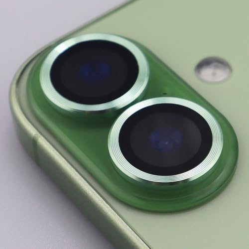 for iPhone 17 Camera Lens Protector Metal Tempered Glass Screen Accessories Cover (Green) - color: Green