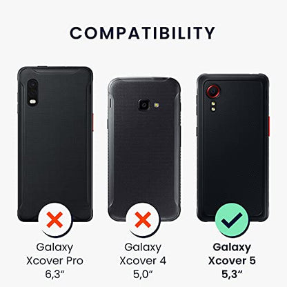 kwmobile Case Compatible with Samsung Galaxy Xcover 5 Case - Soft Slim Protective TPU Silicone Cover - Classic Red - color: Classic Red