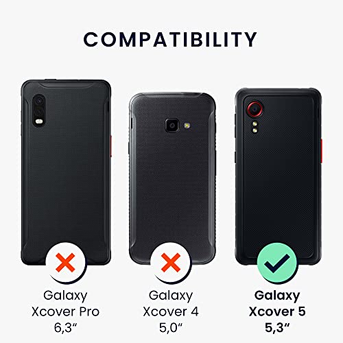 kwmobile Case Compatible with Samsung Galaxy Xcover 5 Case - Soft Slim Protective TPU Silicone Cover - Bordeaux Violet - color: bordeaux violet