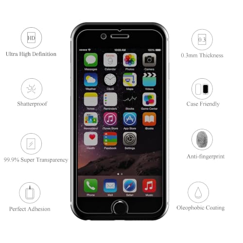 Ailun 3 Pack Privacy Screen Protector iPhone SE 2020/2022, iPhone 8/7/6/6s - size: SE 2020/2022/8/7/6s/6 4.7 inches