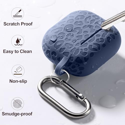 Leopard Engraved for AirPods 5 (2026) and AirPods 4 Case Cover (2024) - color: Lanhui, size: Airpods 5 & 4 Case