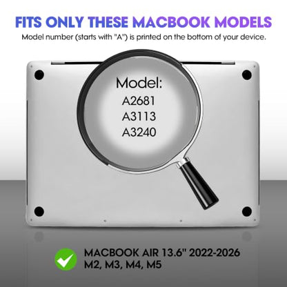 Anti-Spy Removable Shield for MacBook Air 13/13.6 (2022-2026 M2-M5), Magnetic Privacy Screen with 60° Blackout, Perfect for Open Desk Area - size: MacBook Air 13.6/13 Inch (2022-2026, M2, M3, M4)