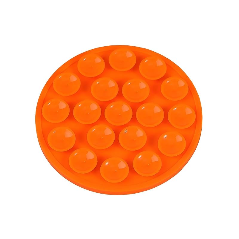 Magnetic Silicone Phone Holder with Suction Cup, 1 Pack Phone Stand Grip for Hands-Free Use, Bubble Texture Phone Mount for Desk, Kitchen, Video Calls, Compatible with Most Smartphones