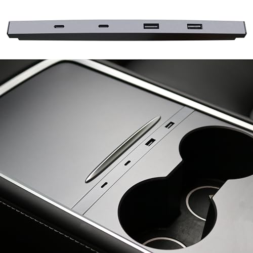 USB Hub Charger for Tesla Center Console Model 3 2021-23 & Model Y 2021-24 - color: for Model 3 2021-2023 & Model Y 2021-2024