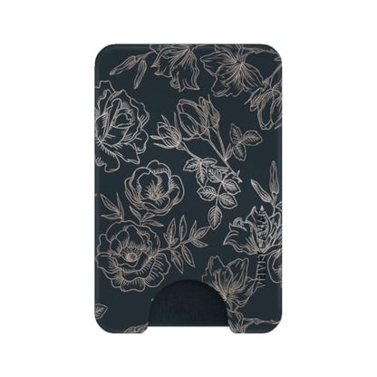VELVET CAVIAR compatible with MagSafe Wallet - Magnetic Card Holder - color: Floral Rose Gold