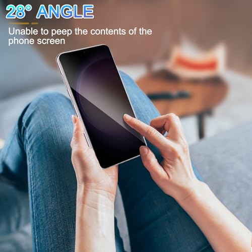 2 Pack Privacy Screen Protector for Samsung Galaxy S23